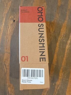 OHO Sunshine Smart Glasses Pulse - Red and Brown Packaging